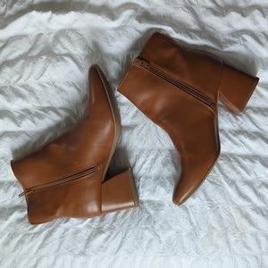 Leather ankle boots